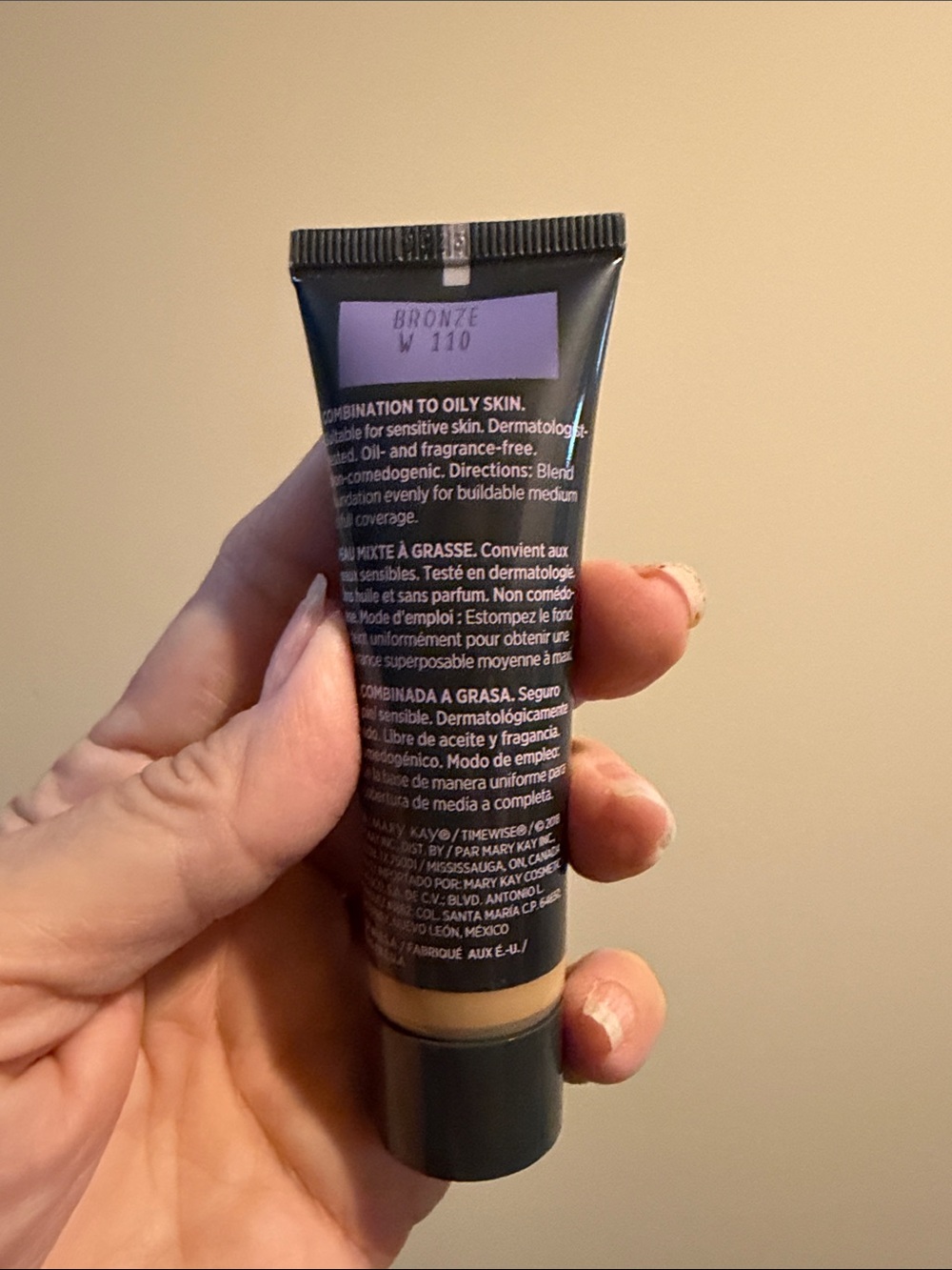Mary Kay timewise Matte 3-D foundation in bronze warm 110 For combination/oily - Picture 2 of 3